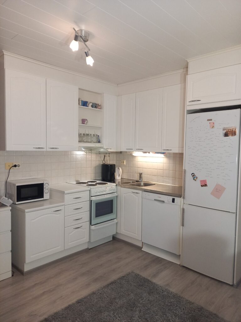 Keittiön kaappinovien pintaremontti